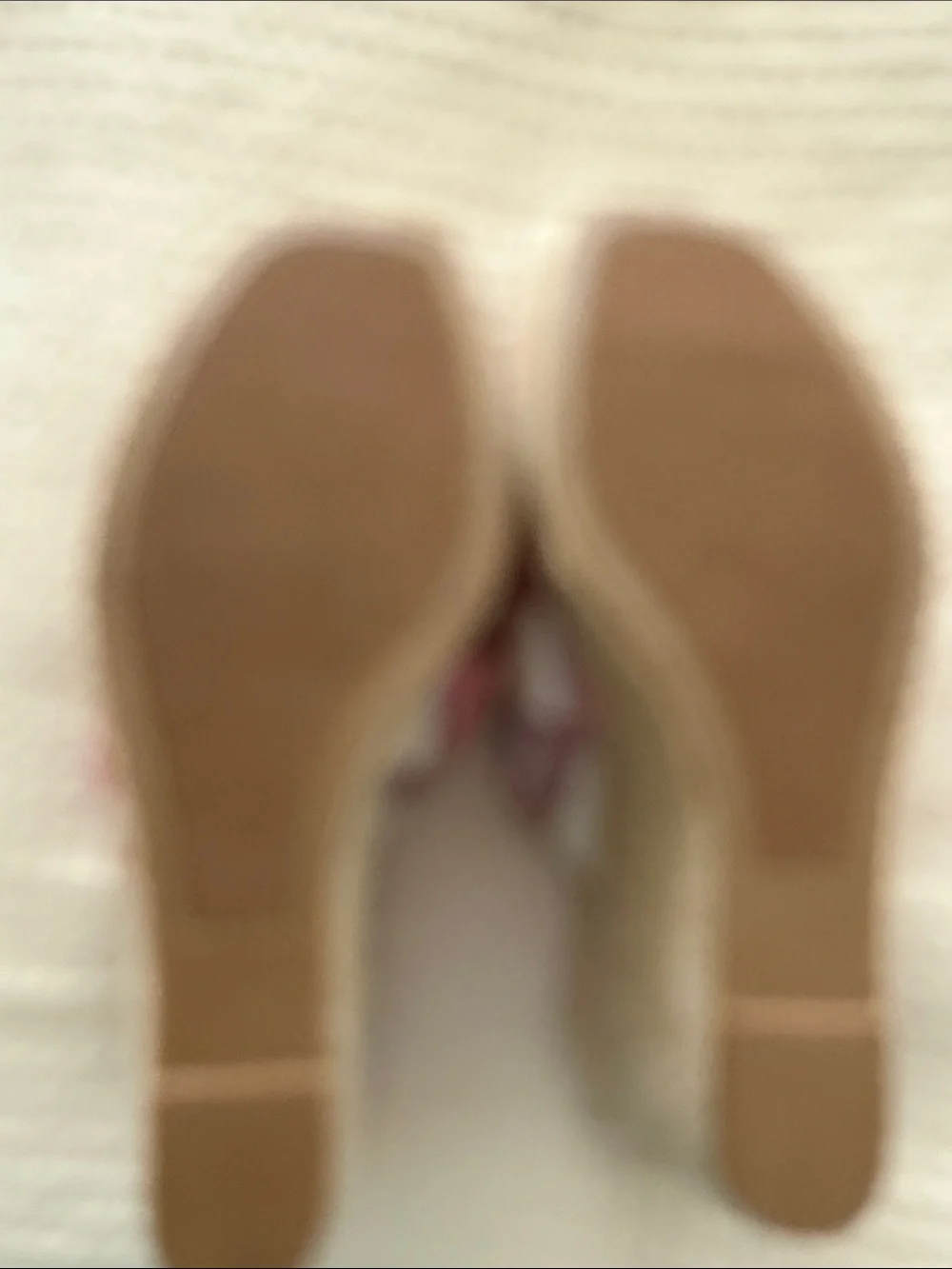 Sugar Striped Knot Espadrille Slide Sandals - Pink Blue Cream